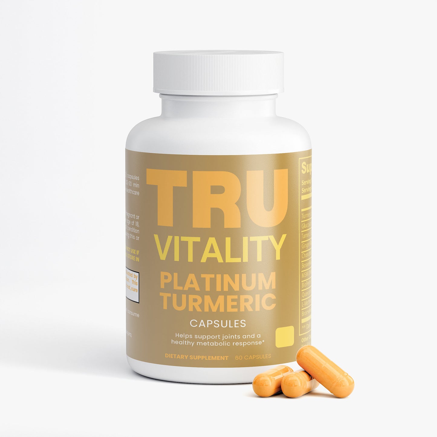 Platinum Turmeric Pure Vitality Capsules